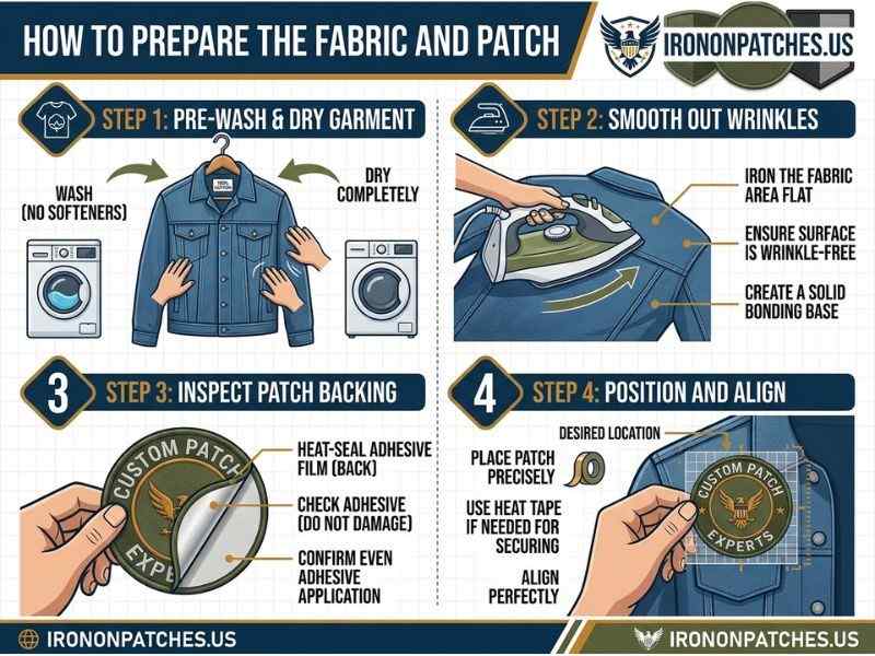 How To Prepare The Fabric And Patch How To Prepare The Fabric And Patch